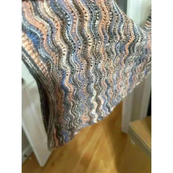 Jessica Simpson Plus 1X Flare-Sleeve V-Neck Striped Womens Sweater Multicolor - Picture 4 of 9